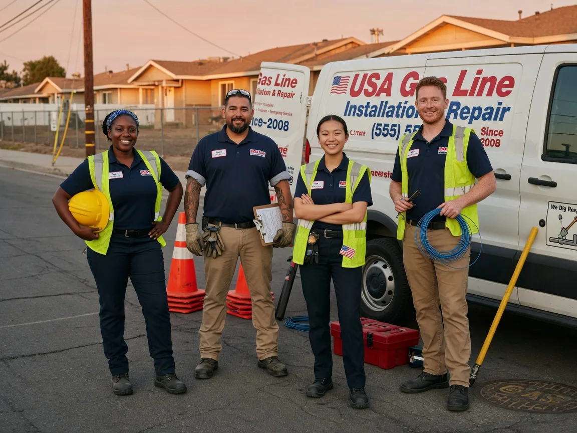 Gas Line Installation company in New Douglas, IL